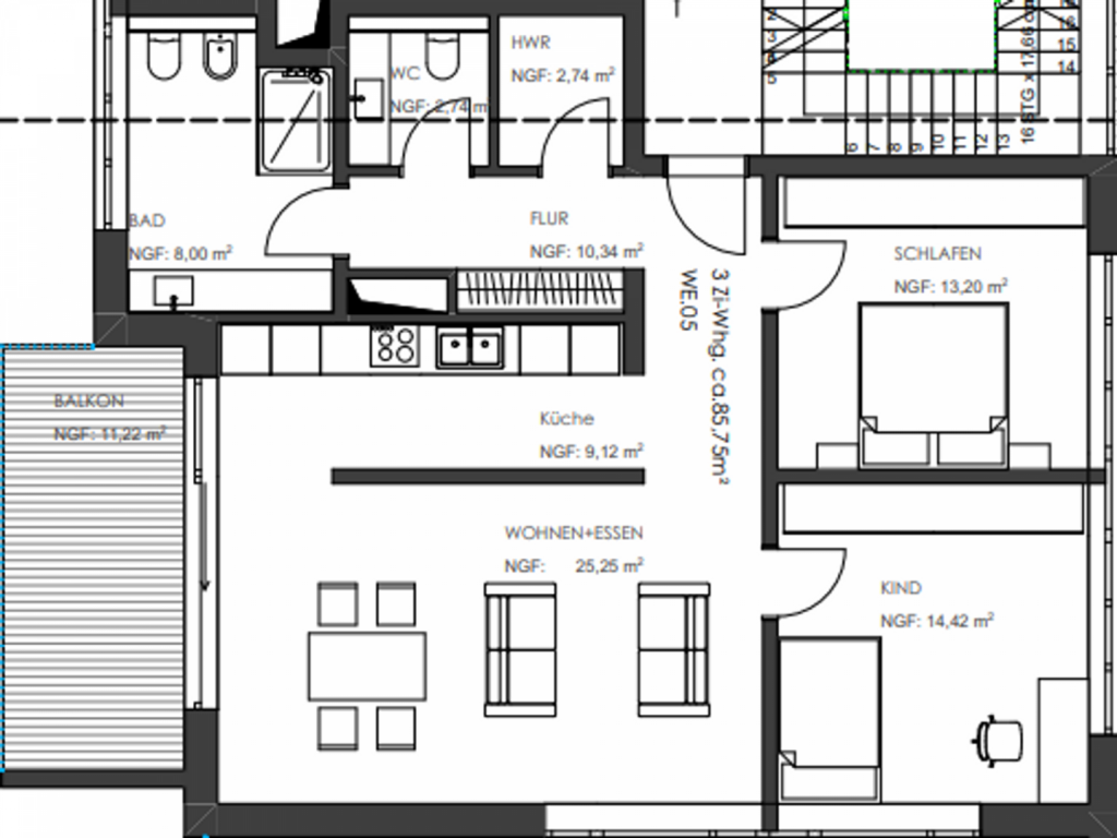 Grundriss WE 05