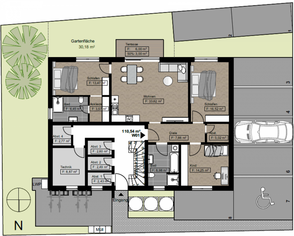 Freiflächenplan