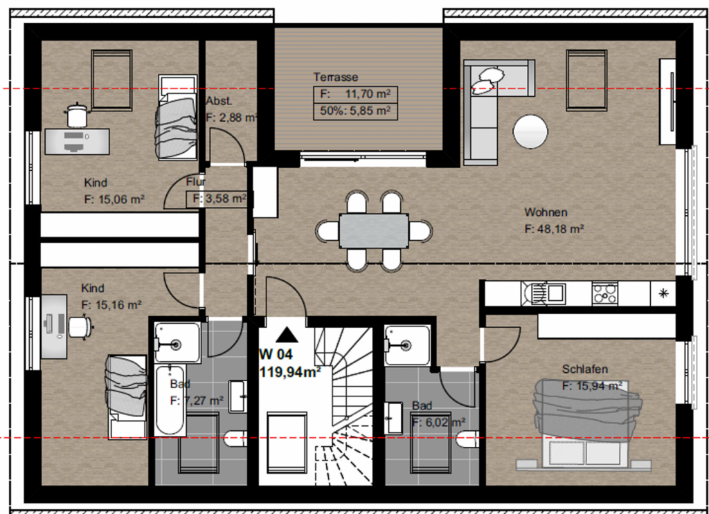 Grundriss DG Büdinger Str. 4C WE04